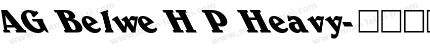 AG Belwe H P Heavy字体转换